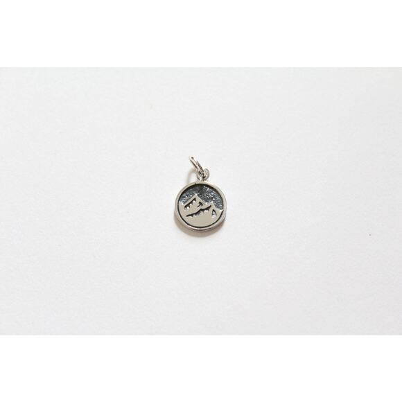 Sterling Silver Earth Element Charm, Earth Element Charm, Mountain Charm - Picture 3 of 4